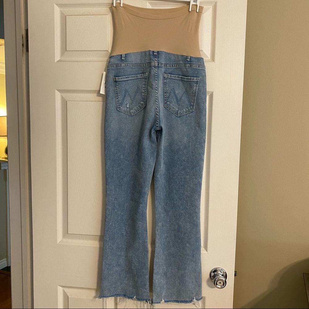 MOTHER hustler ankle chew maternity jeans - 28